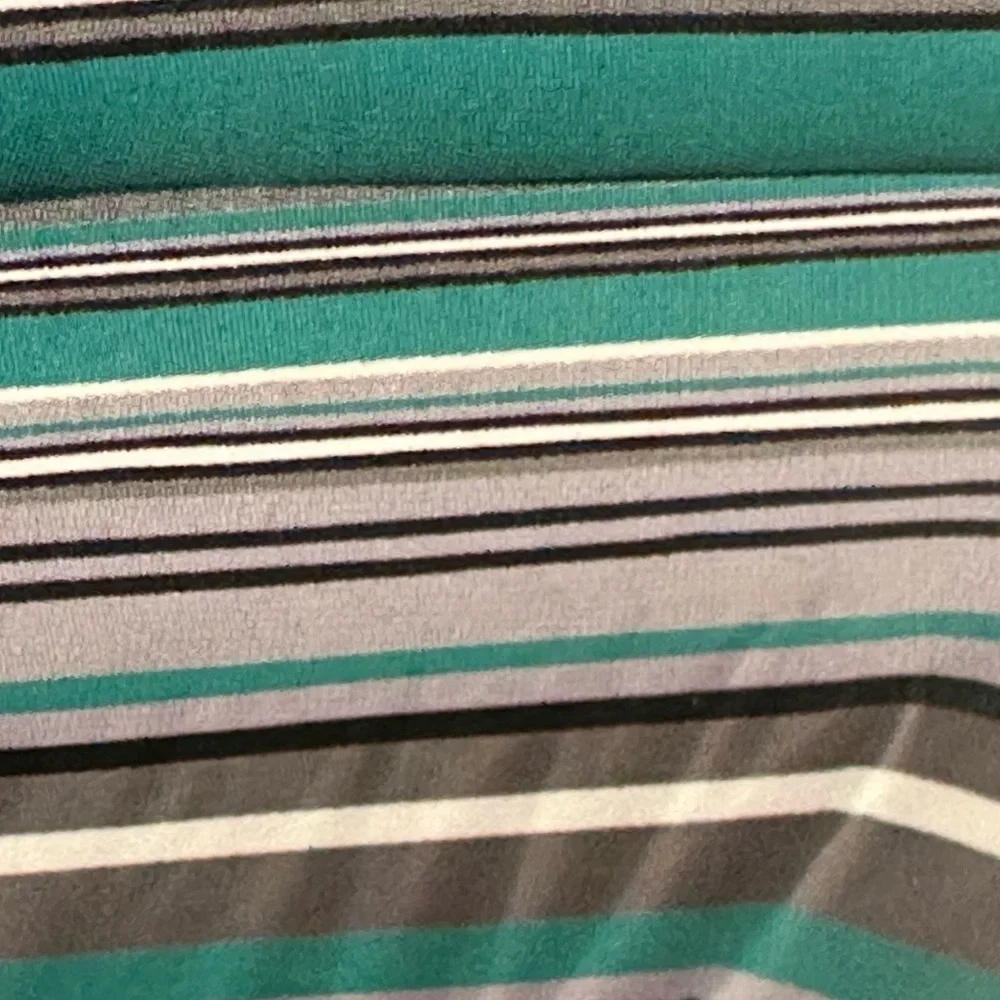 Duvet Cover Queen Set 6 pc Set Green Stripes